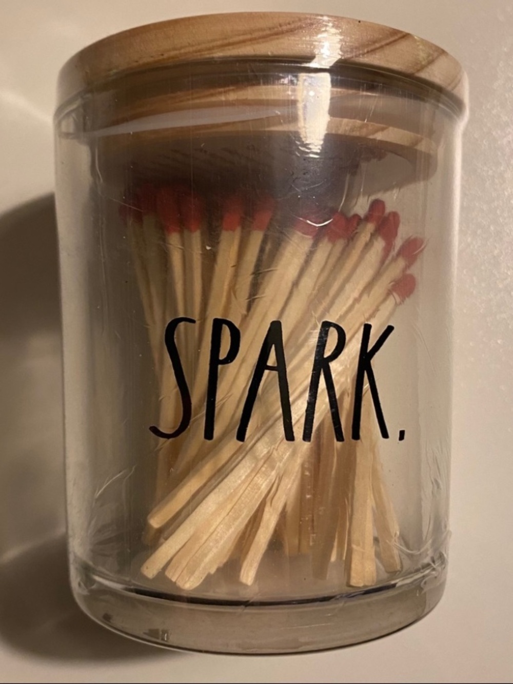 Rae Dunn Spark Match Jar with Strike Strip